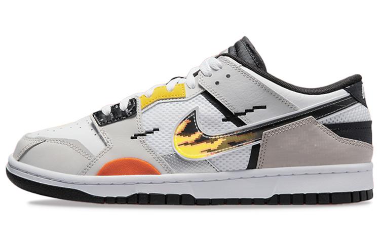 

Кеды унисекс Nike Dunk Low Scrap The Mighty Swoosh белые 42 EU, Белый, Dunk Low Scrap The Mighty Swoosh