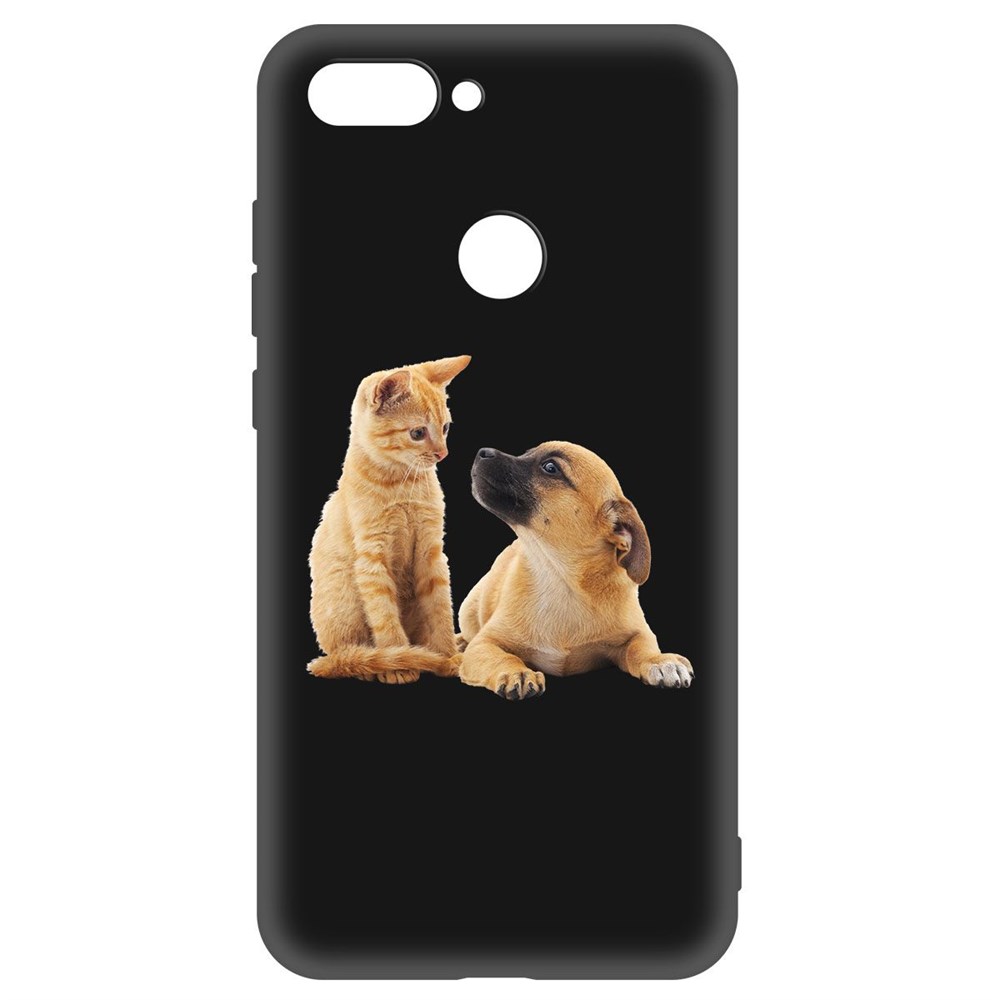 

Чехол-накладка Krutoff Soft Case Лучшие друзья для Xiaomi Mi 8 Lite черный