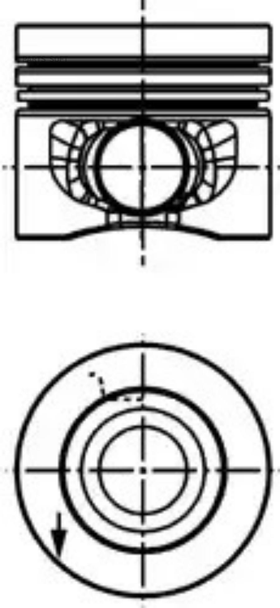

Поршень KOLBENSCHMIDT d81.51x1.75x2x3 +0.50 Audi A4; A6; VW Golf 2.0TDi AZV; BKD 03-