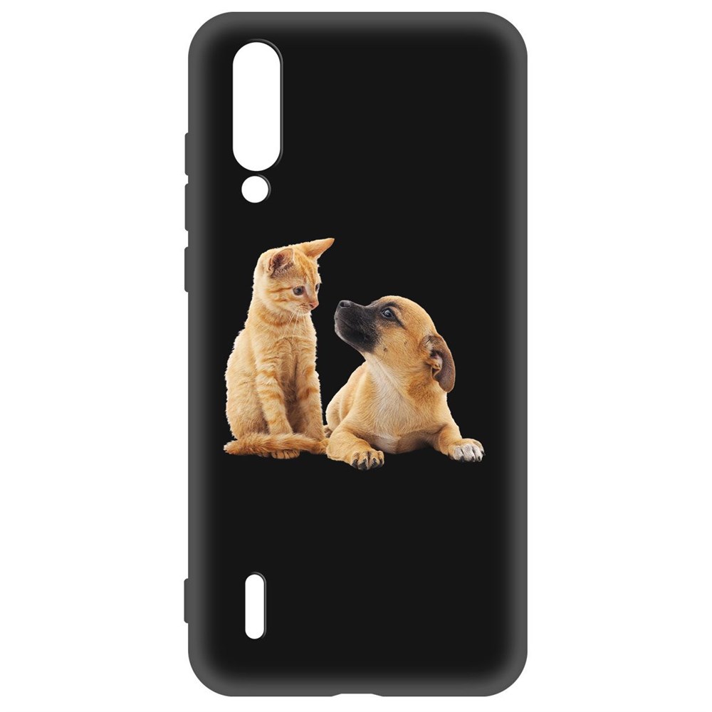 

Чехол-накладка Krutoff Soft Case Лучшие друзья для Xiaomi Mi 9 Lite черный