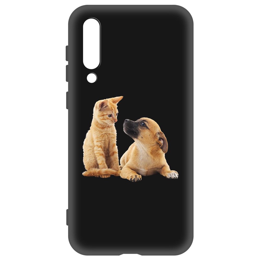 

Чехол-накладка Krutoff Soft Case Лучшие друзья для Xiaomi Mi 9 SE черный