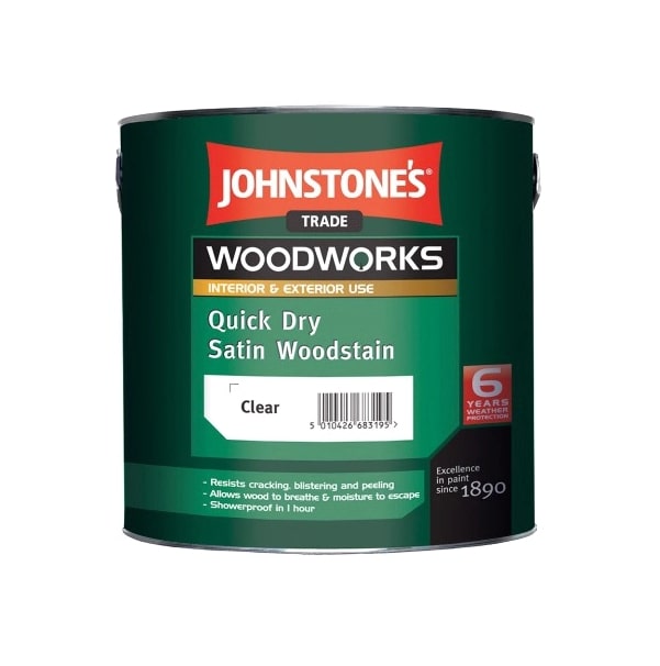 

Защитный состав Johnstone's Quick Dry Satin Woodstain Светлый дуб 2,5 л