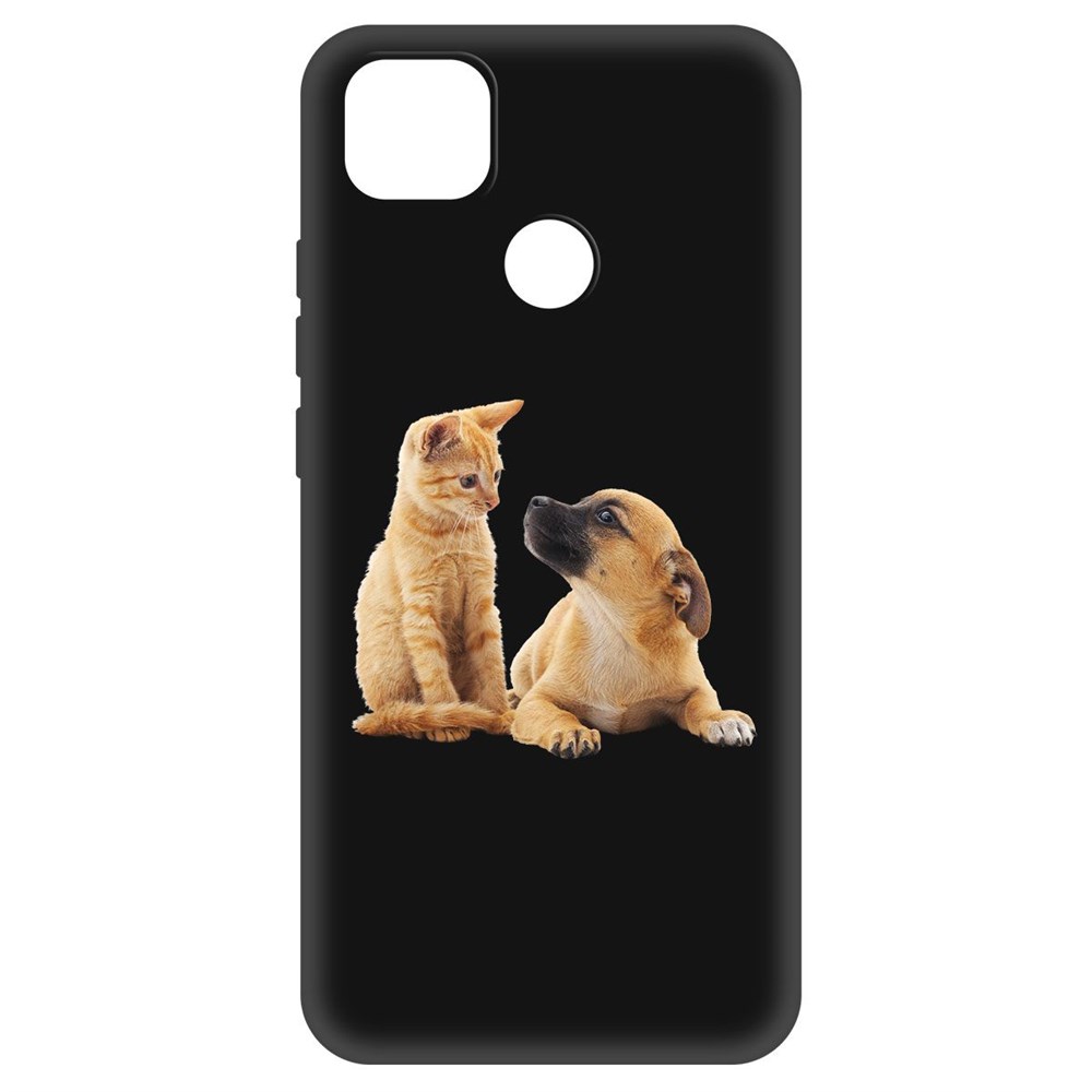 

Чехол-накладка Krutoff Soft Case Лучшие друзья для Xiaomi Redmi 9C черный