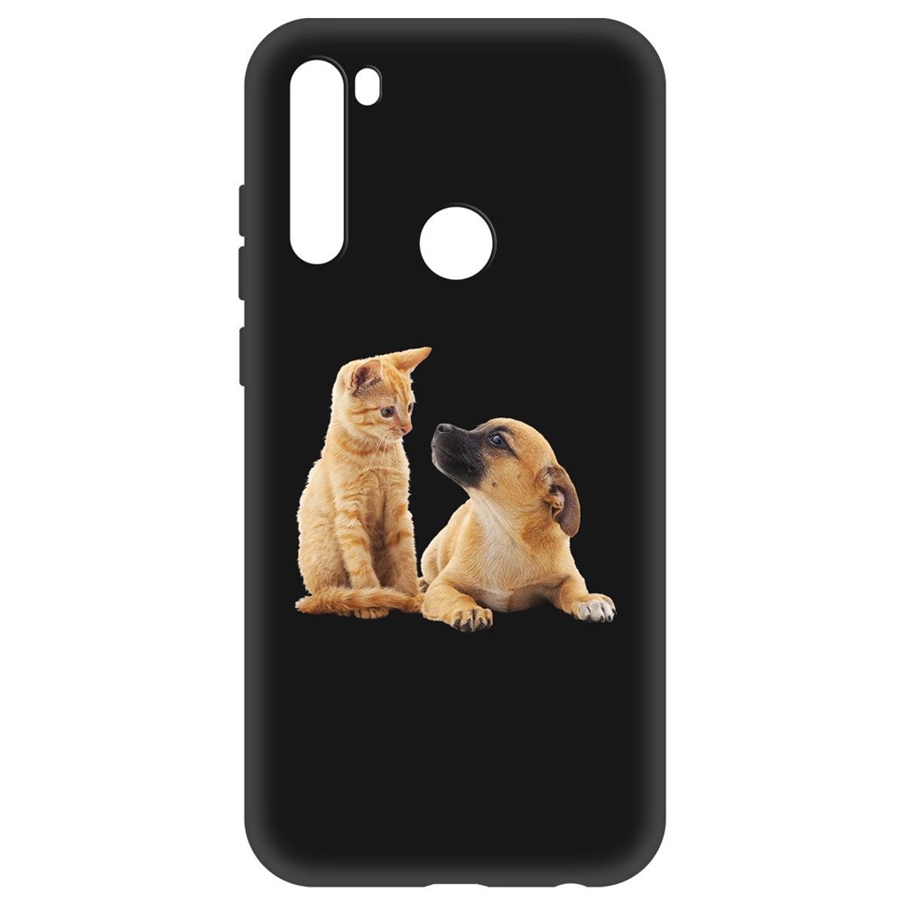 

Чехол-накладка Krutoff Soft Case Лучшие друзья для Xiaomi Redmi Note 8t черный