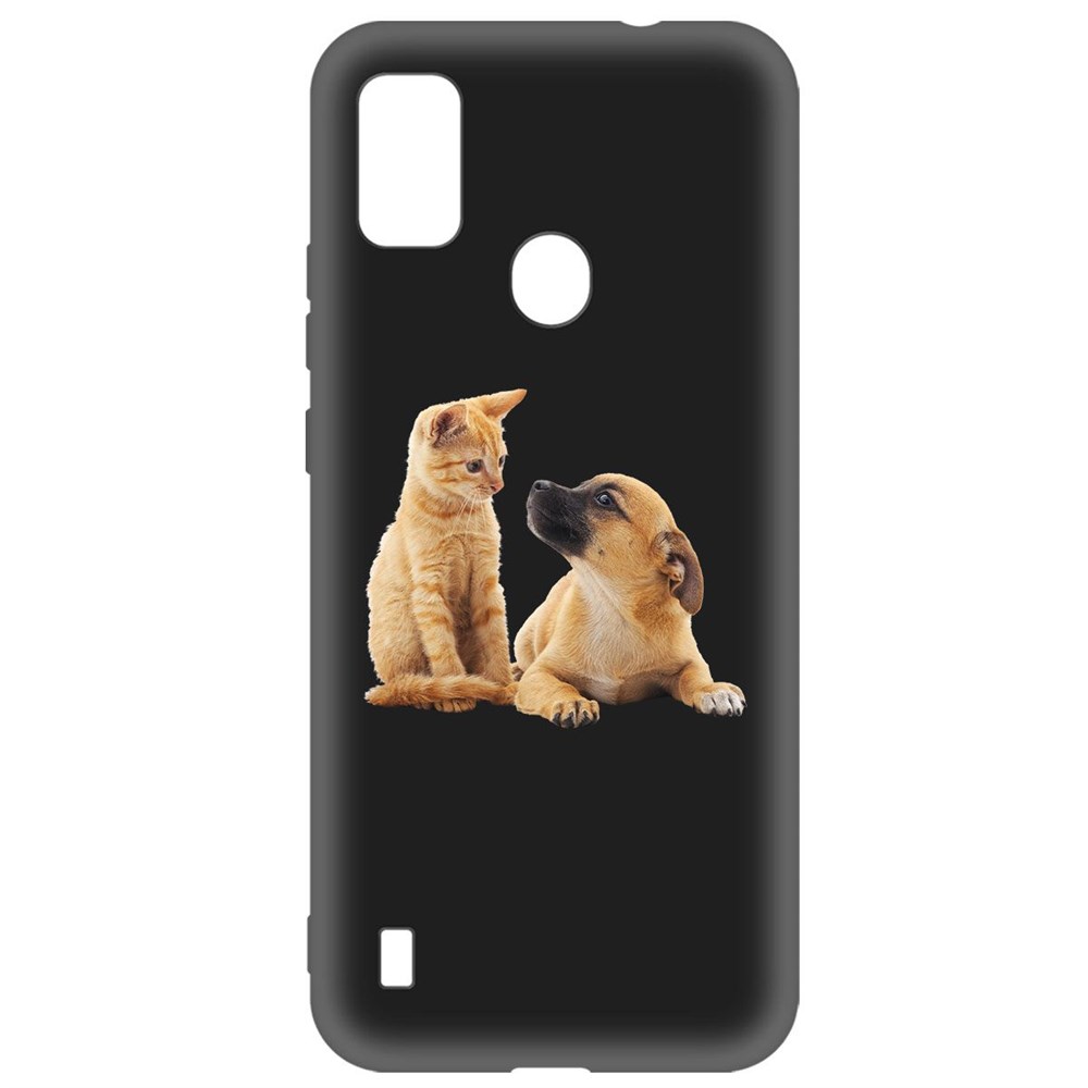 

Чехол-накладка Krutoff Soft Case Лучшие друзья для ZTE Blade A51 черный