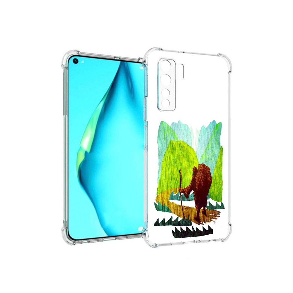 Чехол MyPads Tocco для Huawei Nova 7 SE Лесная тропа