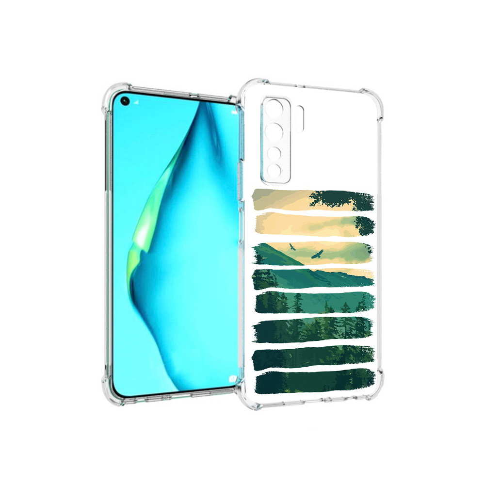 

Чехол MyPads Tocco для Huawei Nova 7 SE Лесная чаща, Прозрачный, Tocco