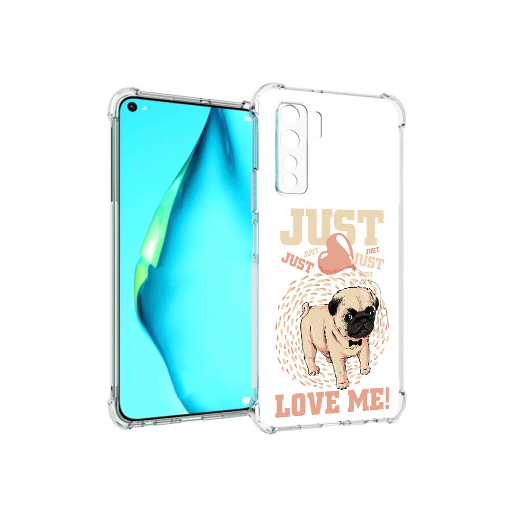 

Чехол MyPads Tocco для Huawei Nova 7 SE Люби меня, Прозрачный, Tocco