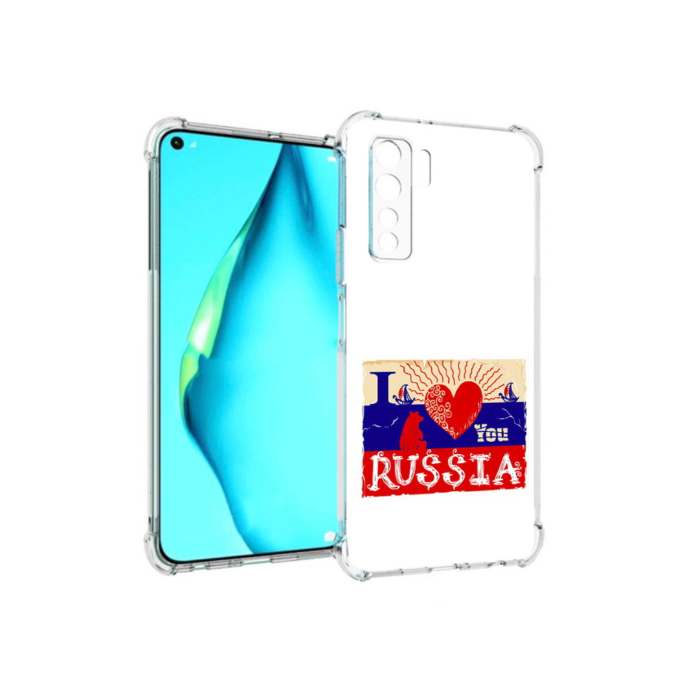 

Чехол MyPads Tocco для Huawei Nova 7 SE Люблю Россию, Прозрачный, Tocco