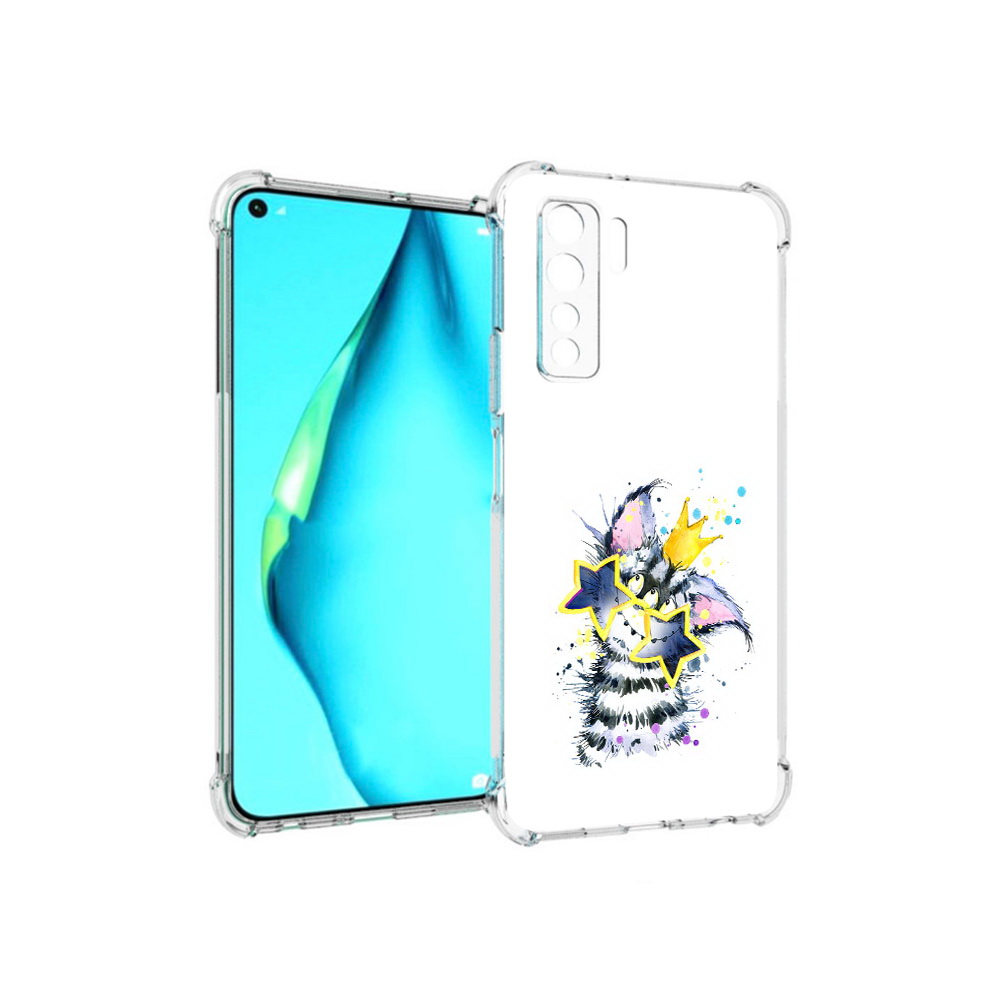 

Чехол MyPads Tocco для Huawei Nova 7 SE Мартовский Нуся, Прозрачный, Tocco