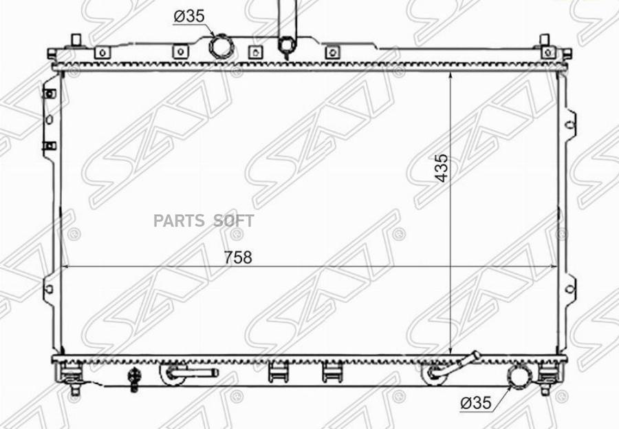 

Радиатор Hyundai H1 07- Sat HY0013-07
