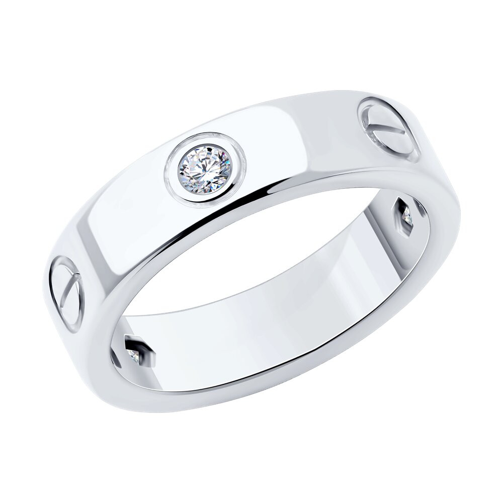 

Кольцо из серебра р. 16,5 Diamant 94-110-02024-1, фианит, 94-110-02024-1