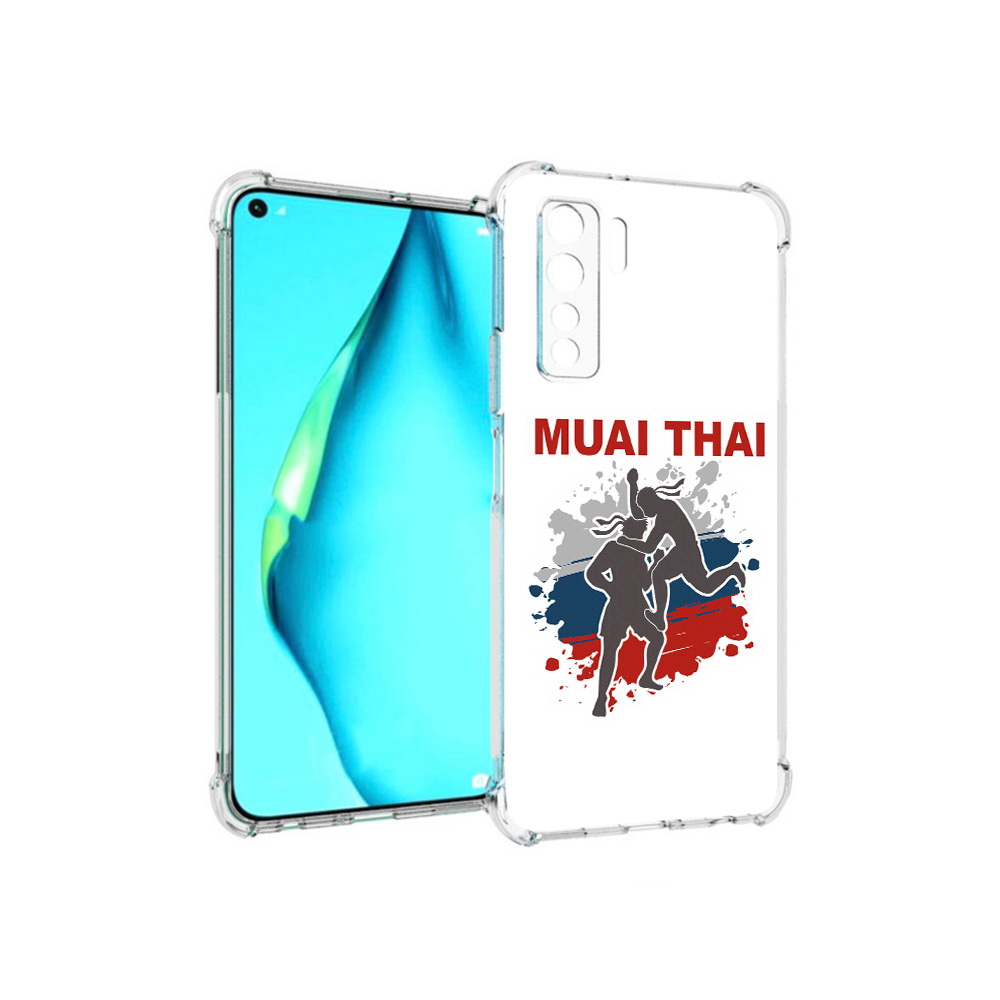 

Чехол MyPads Tocco для Huawei Nova 7 SE Муайтай, Прозрачный, Tocco
