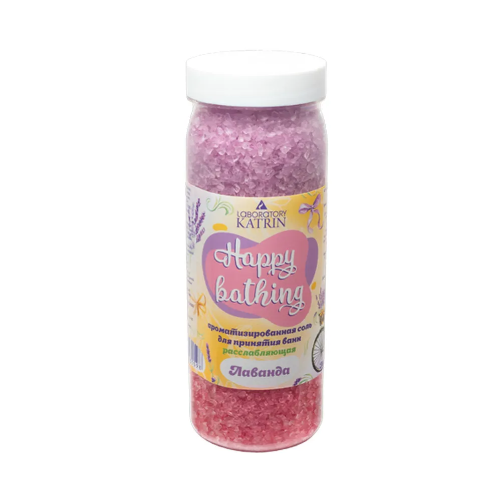 

Соль для ванн Laboratory Katrin Happy bathing расслабляющая лаванда 700 г