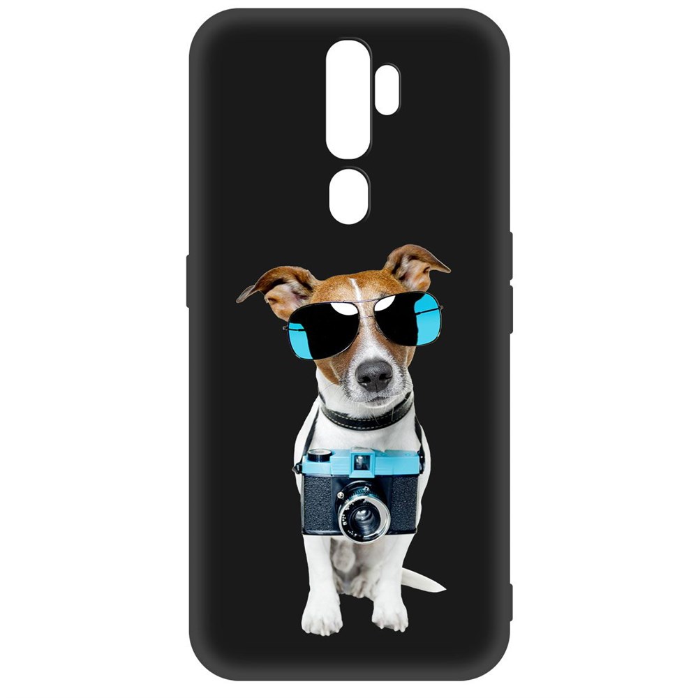 

Чехол-накладка Krutoff Soft Case Пес-турист для OPPO A5 2020 /A9 2020 черный