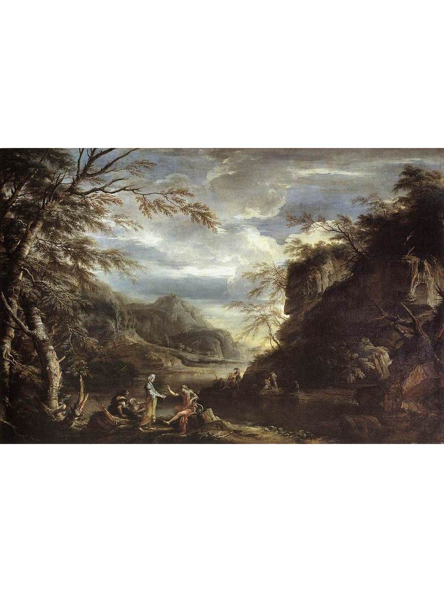 

Постер DRABS A3 Сальваторе Роза River Landscape with Apollo and the Cumean Sibyl