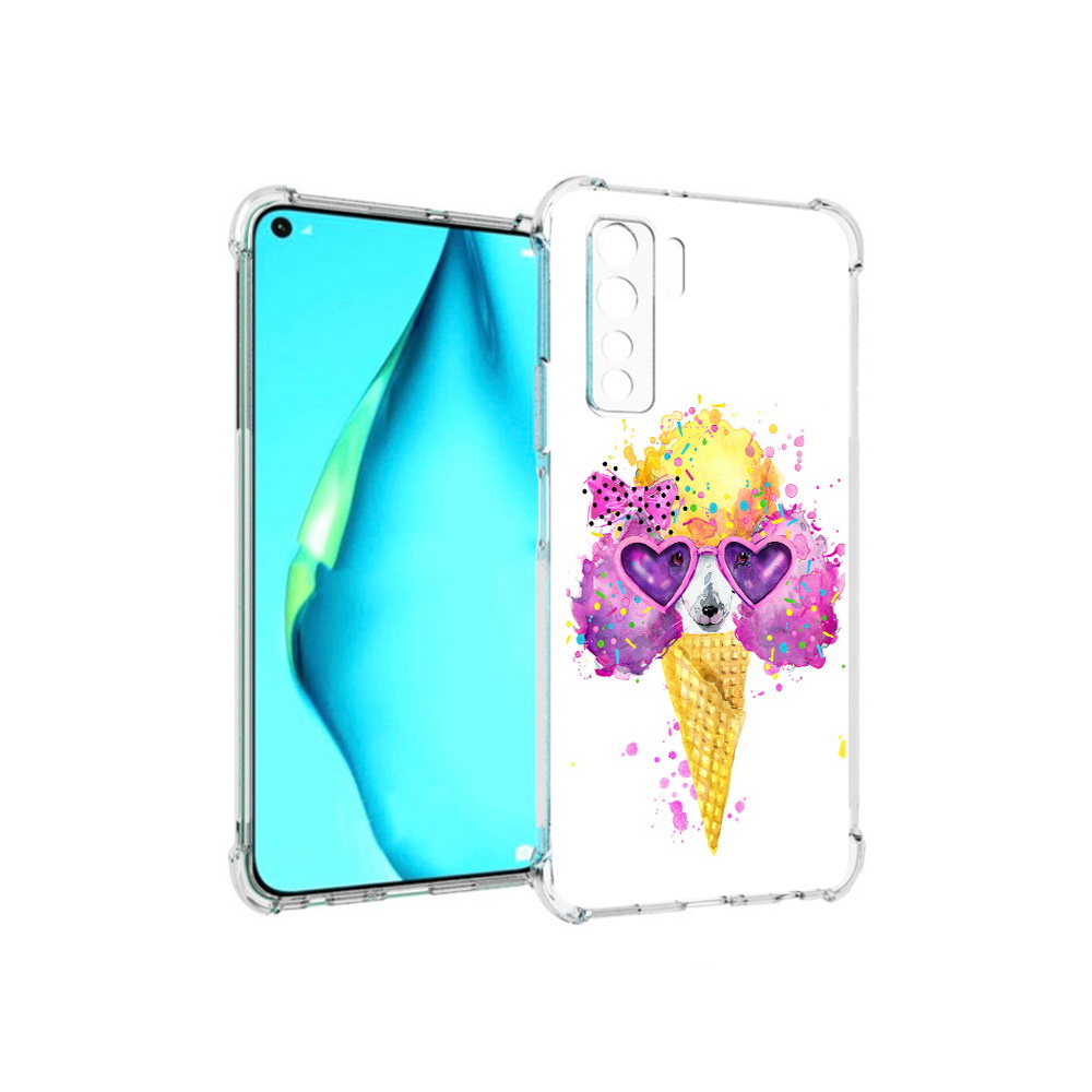 

Чехол MyPads Tocco для Huawei Nova 7 SE Рожок, Прозрачный, Tocco