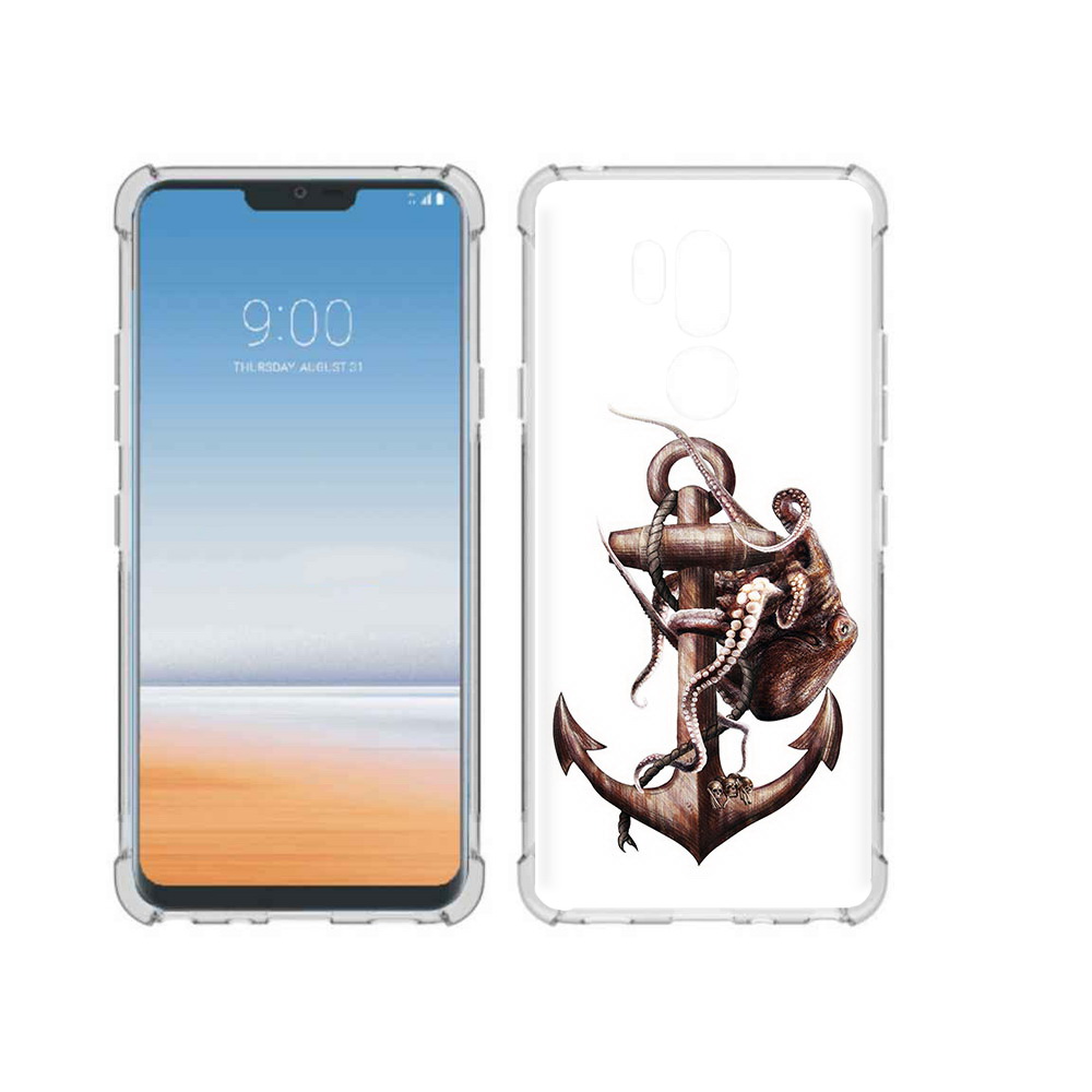 

Чехол MyPads Tocco для LG G7 ThinQ ржавый якорь, Прозрачный, Tocco