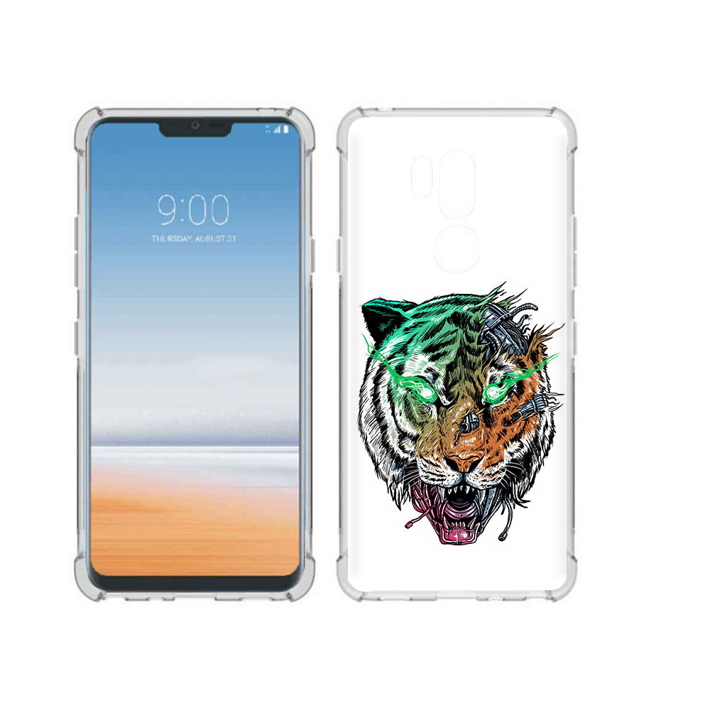 

Чехол MyPads Tocco для LG G7 ThinQ робо-тигр, Прозрачный, Tocco