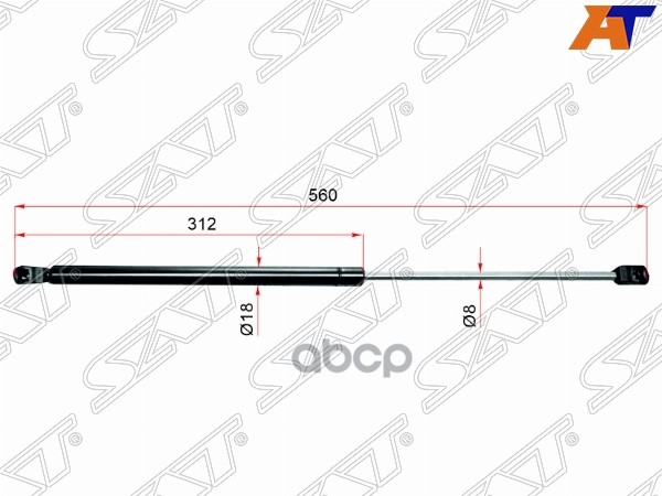 

SAT ST-BP4K-62-620C Амортизатор крышки багажника MAZDA 3/AXELA BK#P хэтчбек 03-08 1шт