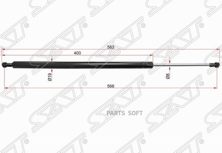 Амортизатор Крышки Багажника Volvo Xc60 08- Sat St-31297524