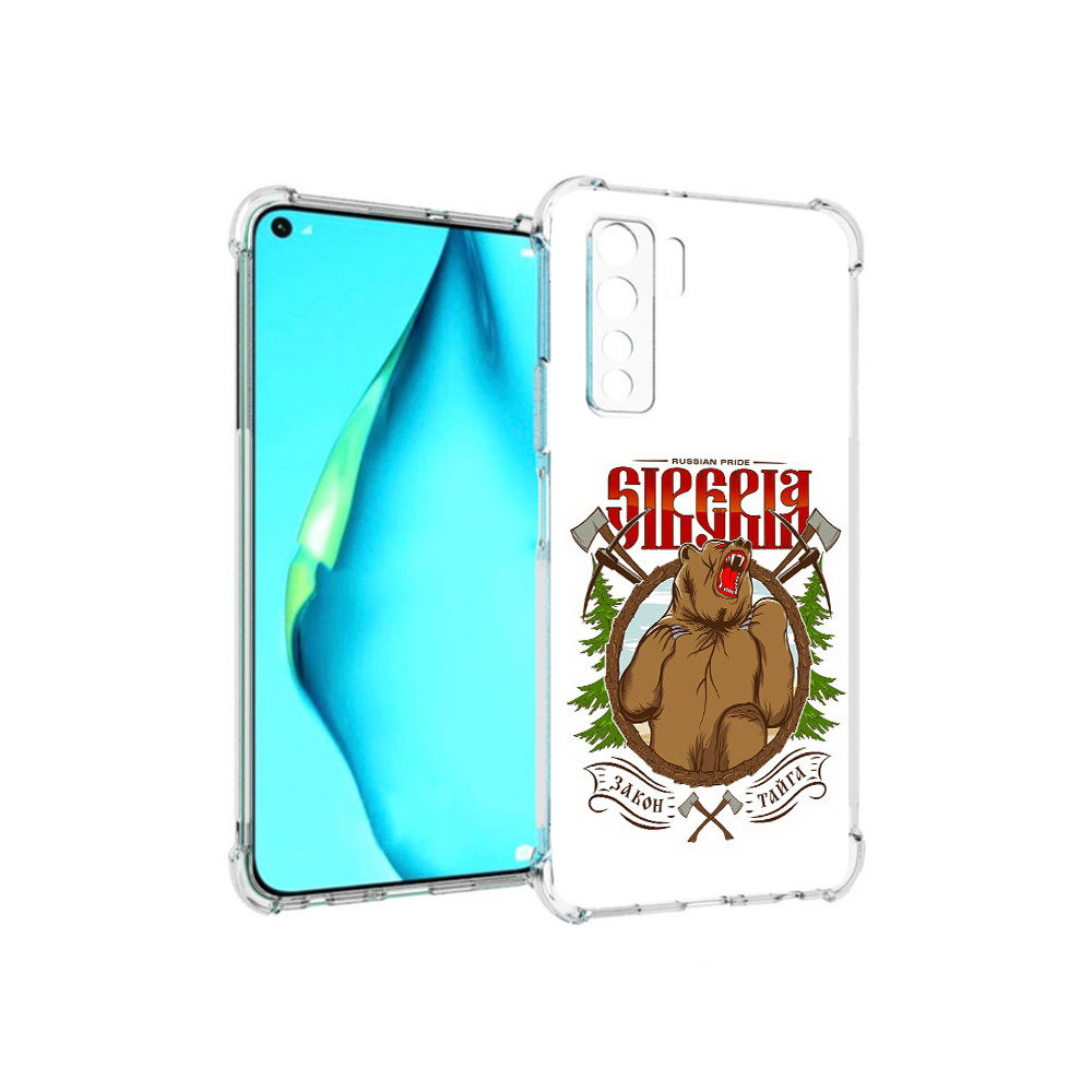 

Чехол MyPads Tocco для Huawei Nova 7 SE Тайга, Прозрачный, Tocco