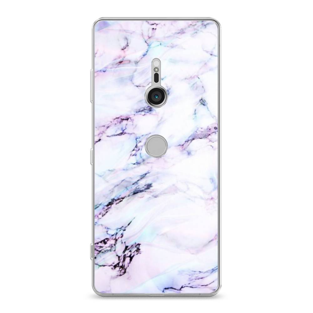 

Чехол на Sony Xperia XZ3 "Радужный мрамор", Серый;фиолетовый, 53650-3