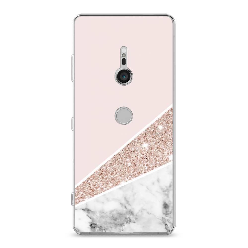 

Чехол на Sony Xperia XZ3 "Блестящий розовый мрамор", 53650-3