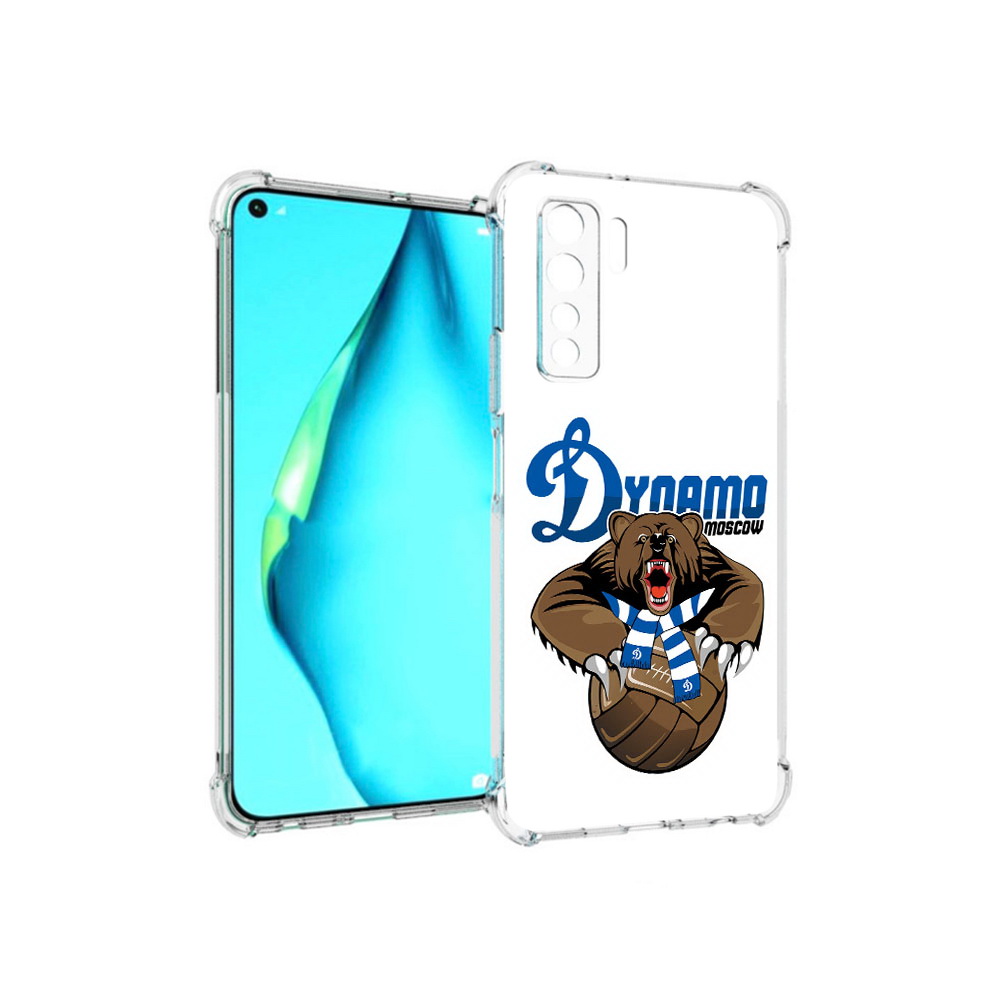 

Чехол MyPads Tocco для Huawei Nova 7 SE ФК Динамо медведь, Прозрачный, Tocco