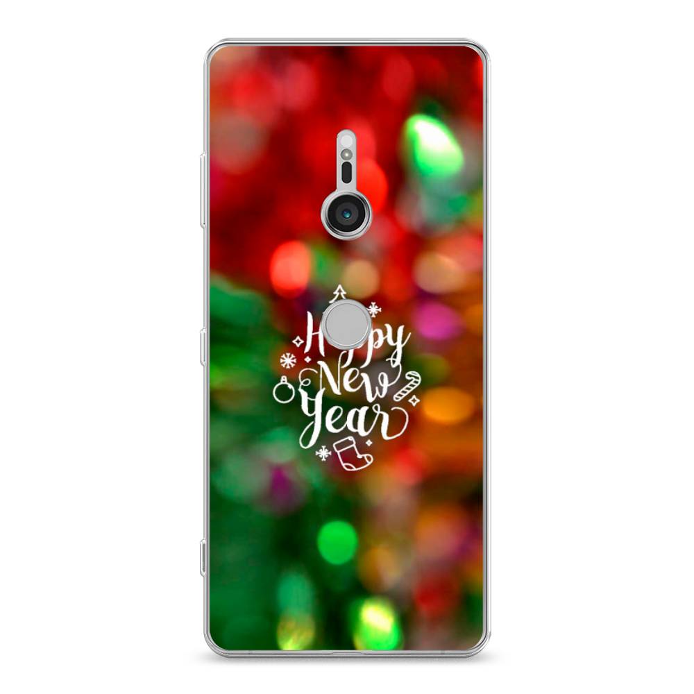 

Чехол на Sony Xperia XZ3 "Новый Год на елке", Зеленый;красный;желтый, 53650-5