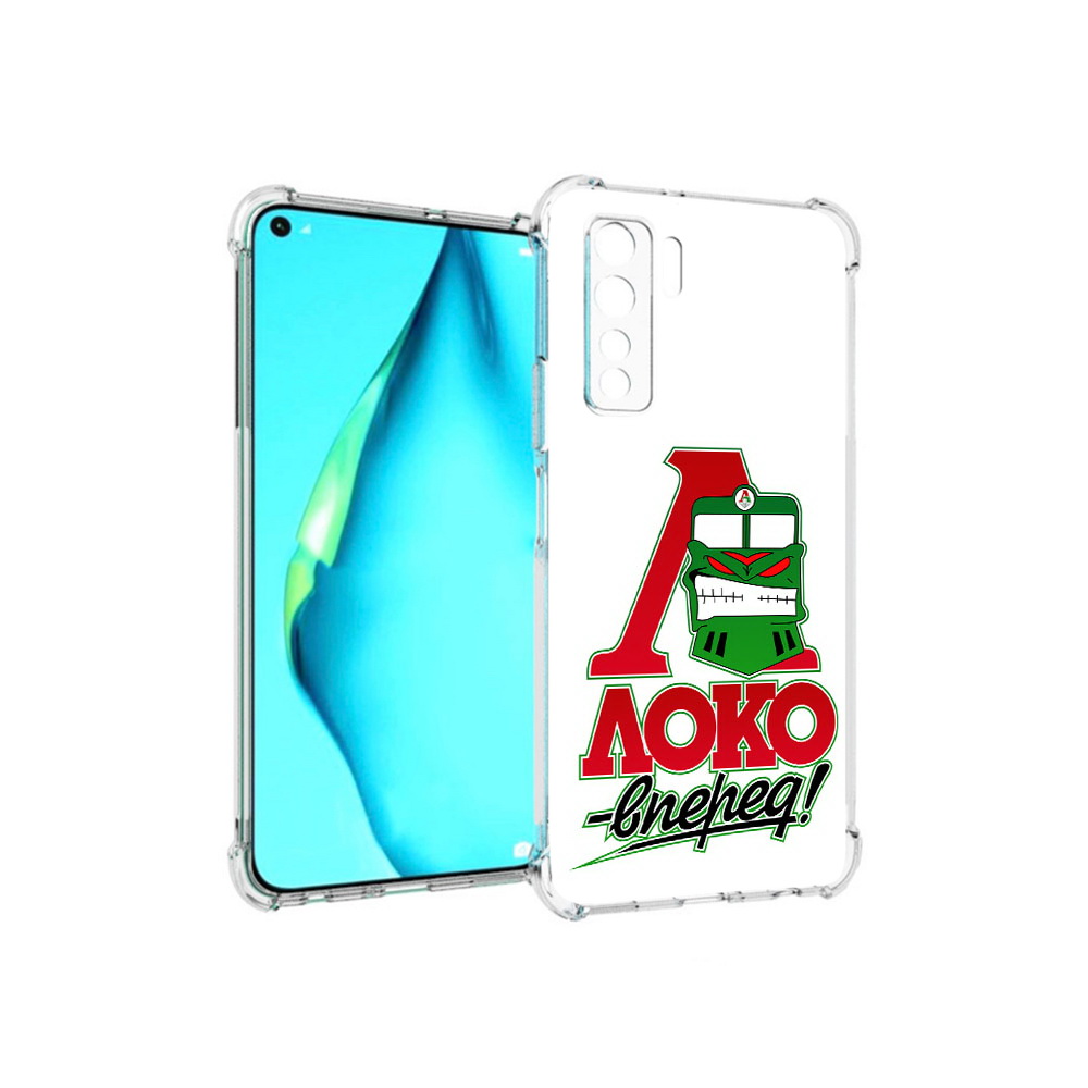 

Чехол MyPads Tocco для Huawei Nova 7 SE ФК локо вперед, Прозрачный, Tocco