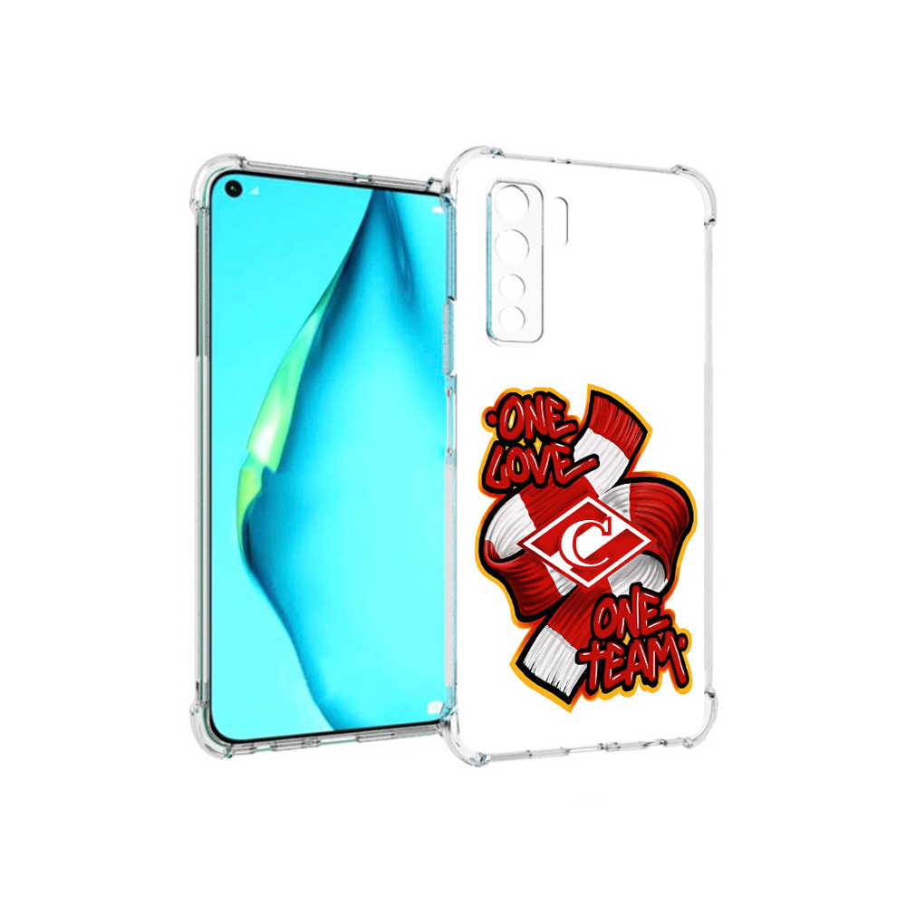 

Чехол MyPads Tocco для Huawei Nova 7 SE ФК спарак 1 любовь, Прозрачный, Tocco