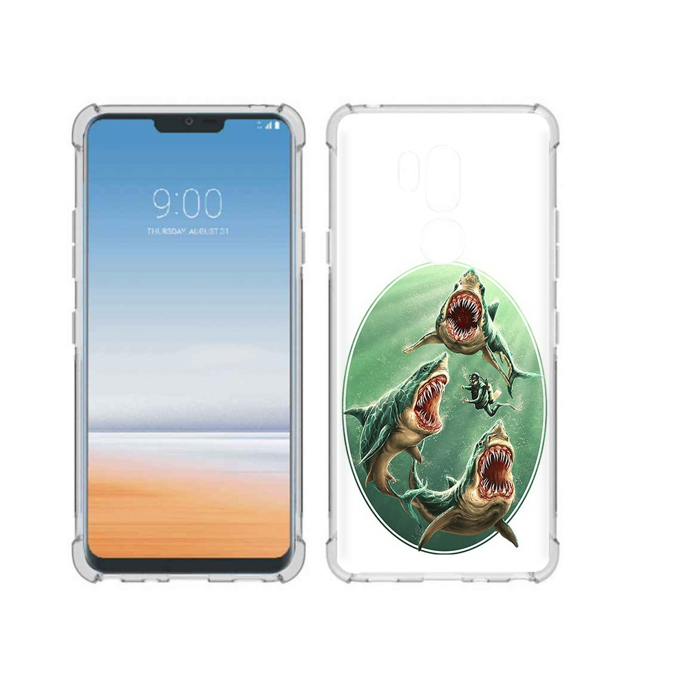 

Чехол MyPads Tocco для LG G7 ThinQ синяя бездна, Прозрачный, Tocco