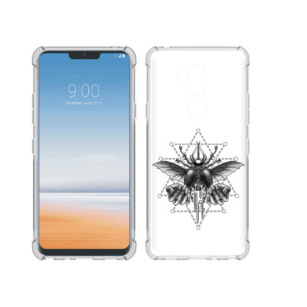 

Чехол MyPads Tocco для LG G7 ThinQ скарабей, Прозрачный, Tocco