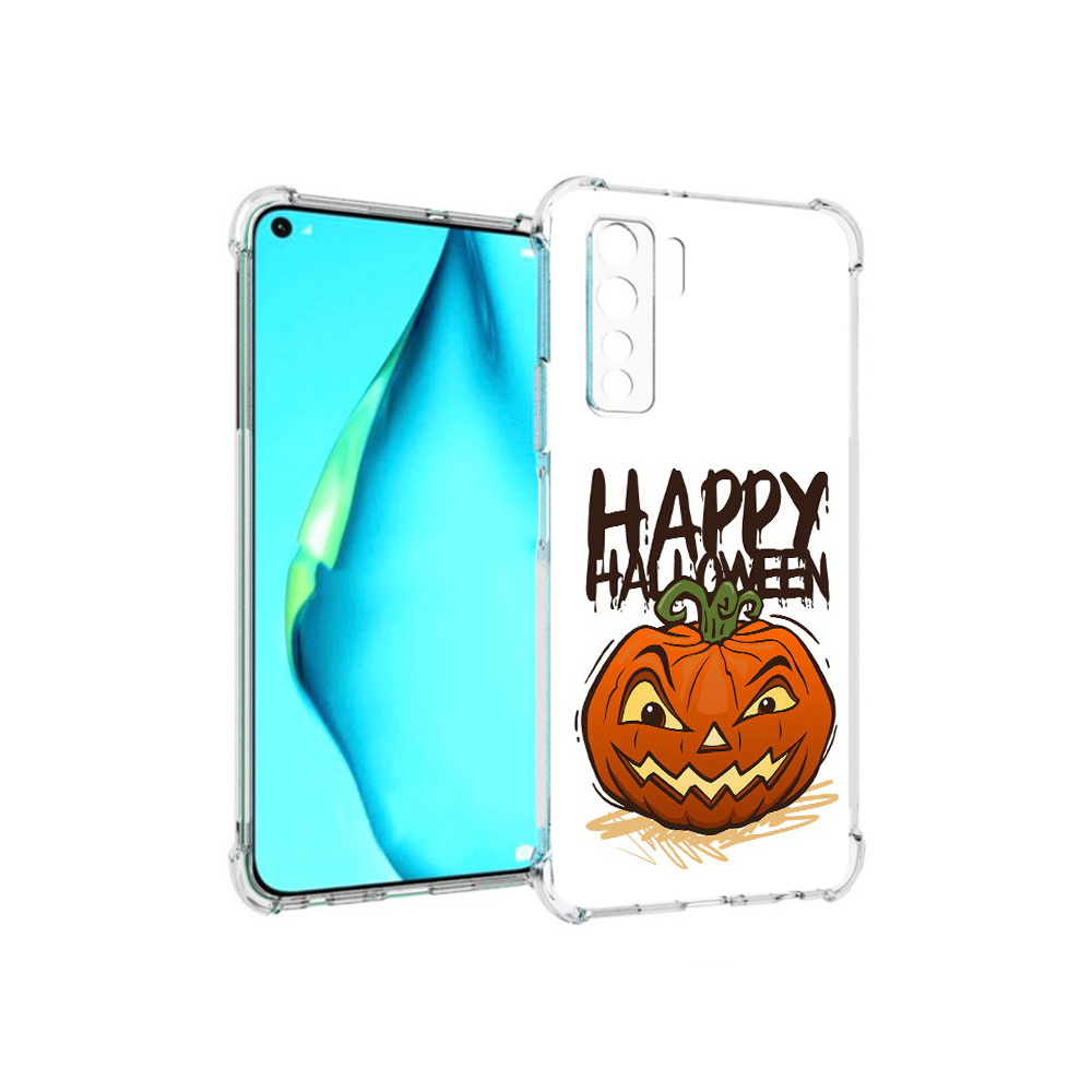 

Чехол MyPads Tocco для Huawei Nova 7 SE Хэллоуин счастливый, Прозрачный, Tocco