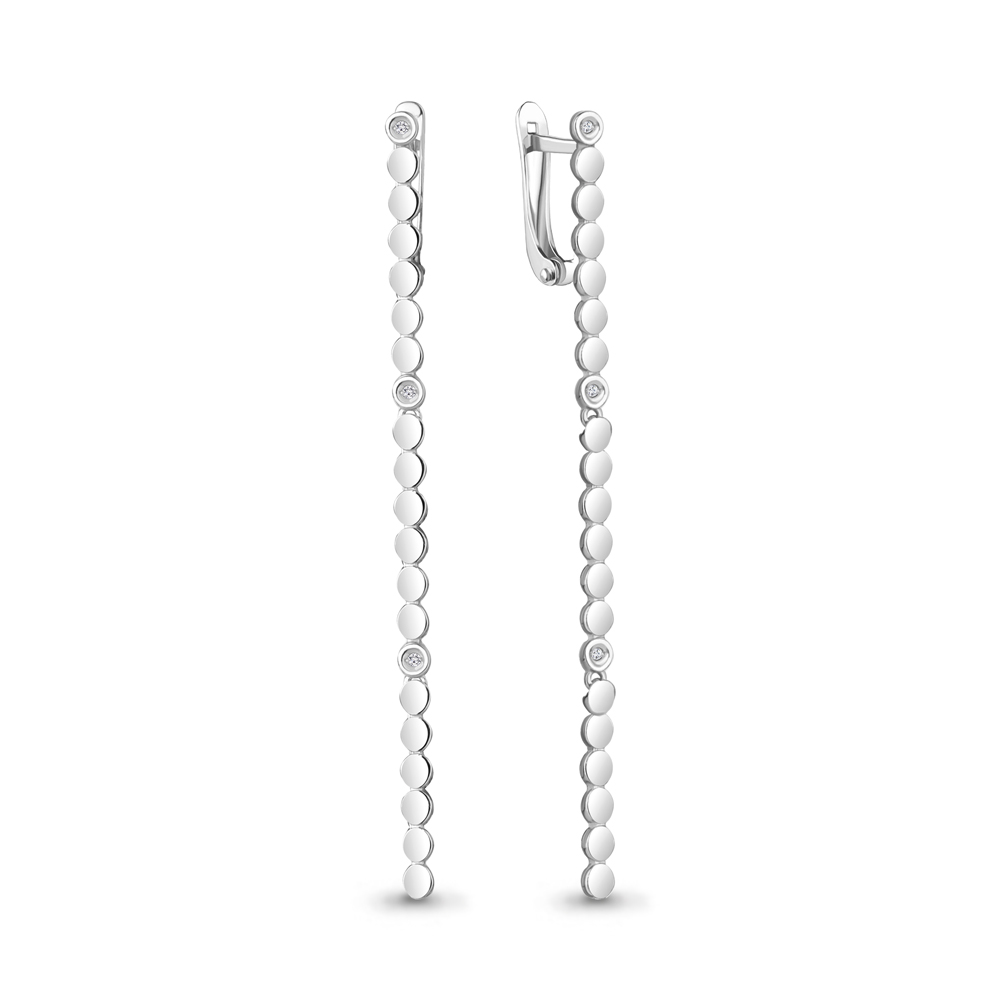 

Серьги из серебра Zlatera 00013, бриллиант, 00013