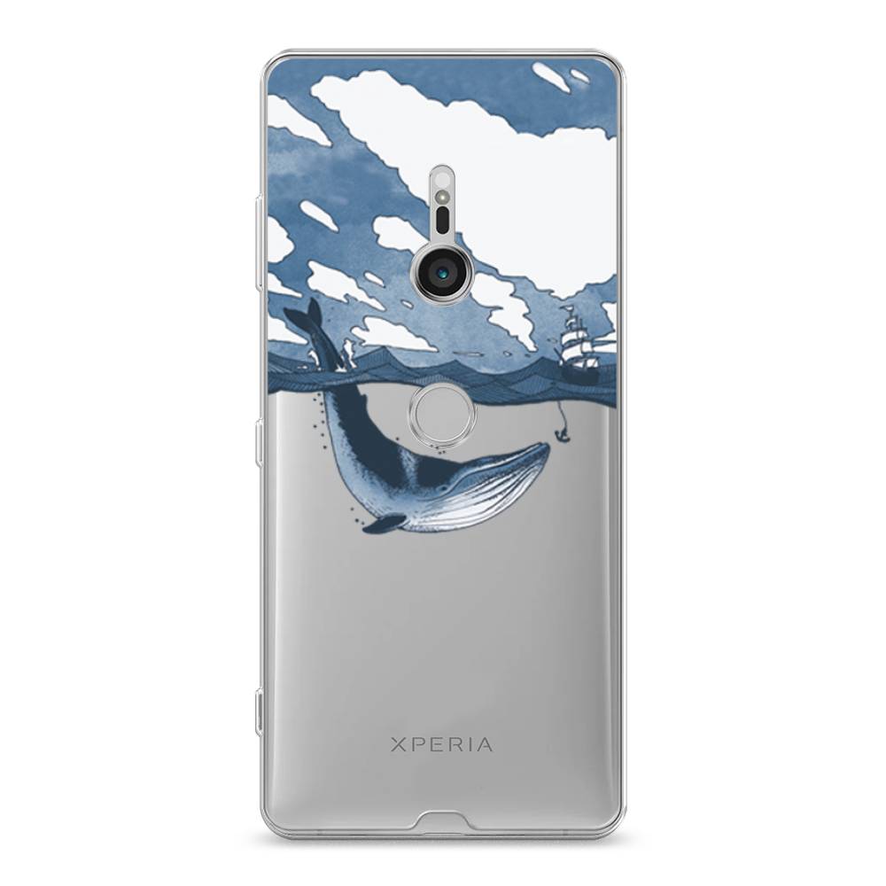 

Чехол на Sony Xperia XZ3 "Большой кит", Синий, 53650-1