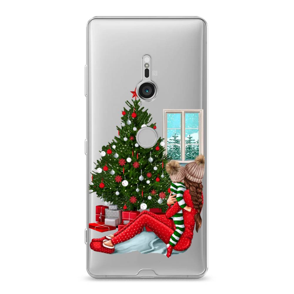 

Чехол на Sony Xperia XZ3 "Новый год с мамой", Красный;зеленый;голубой, 53650-6