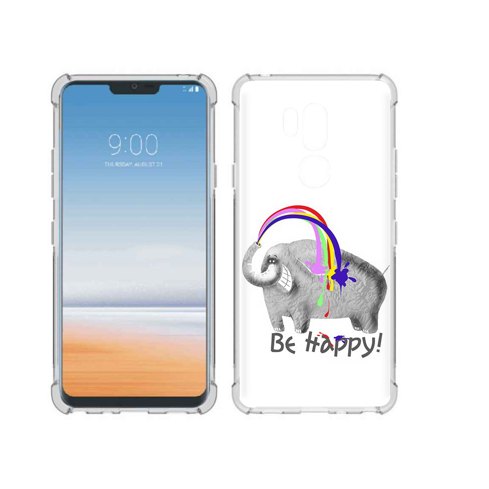 

Чехол MyPads Tocco для LG G7 ThinQ счастливый слон, Прозрачный, Tocco