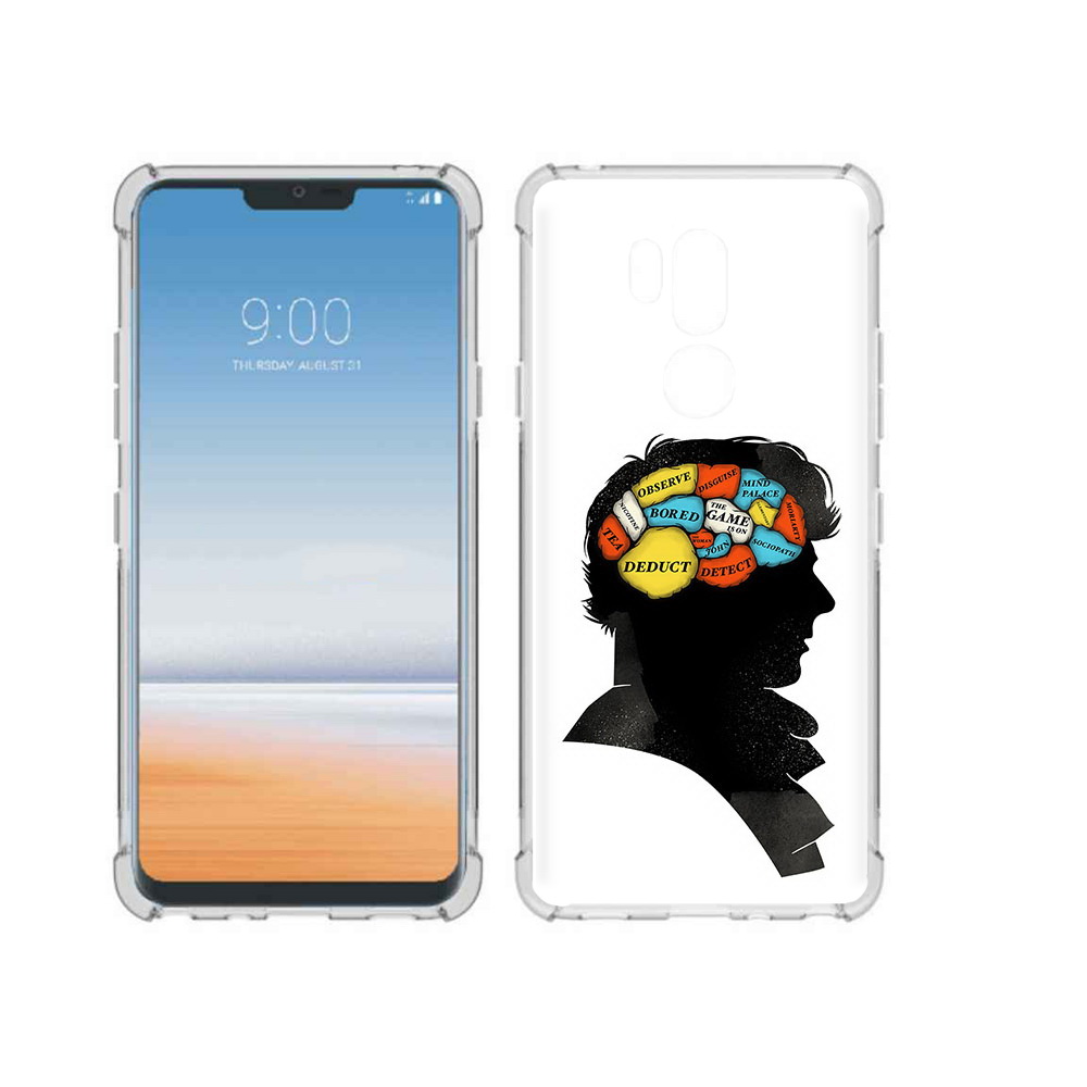 

Чехол MyPads Tocco для LG G7 ThinQ темный рисунок, Прозрачный, Tocco