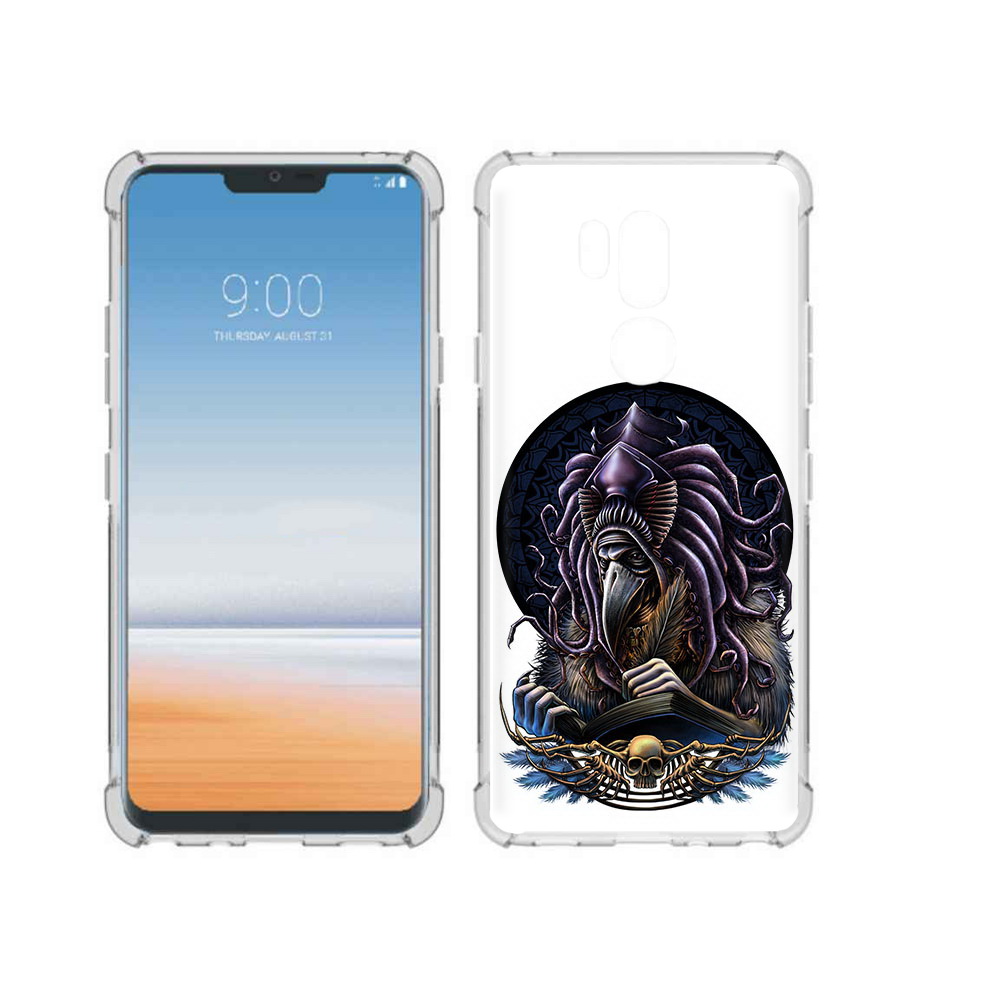 

Чехол MyPads Tocco для LG G7 ThinQ умный ворон, Прозрачный, Tocco