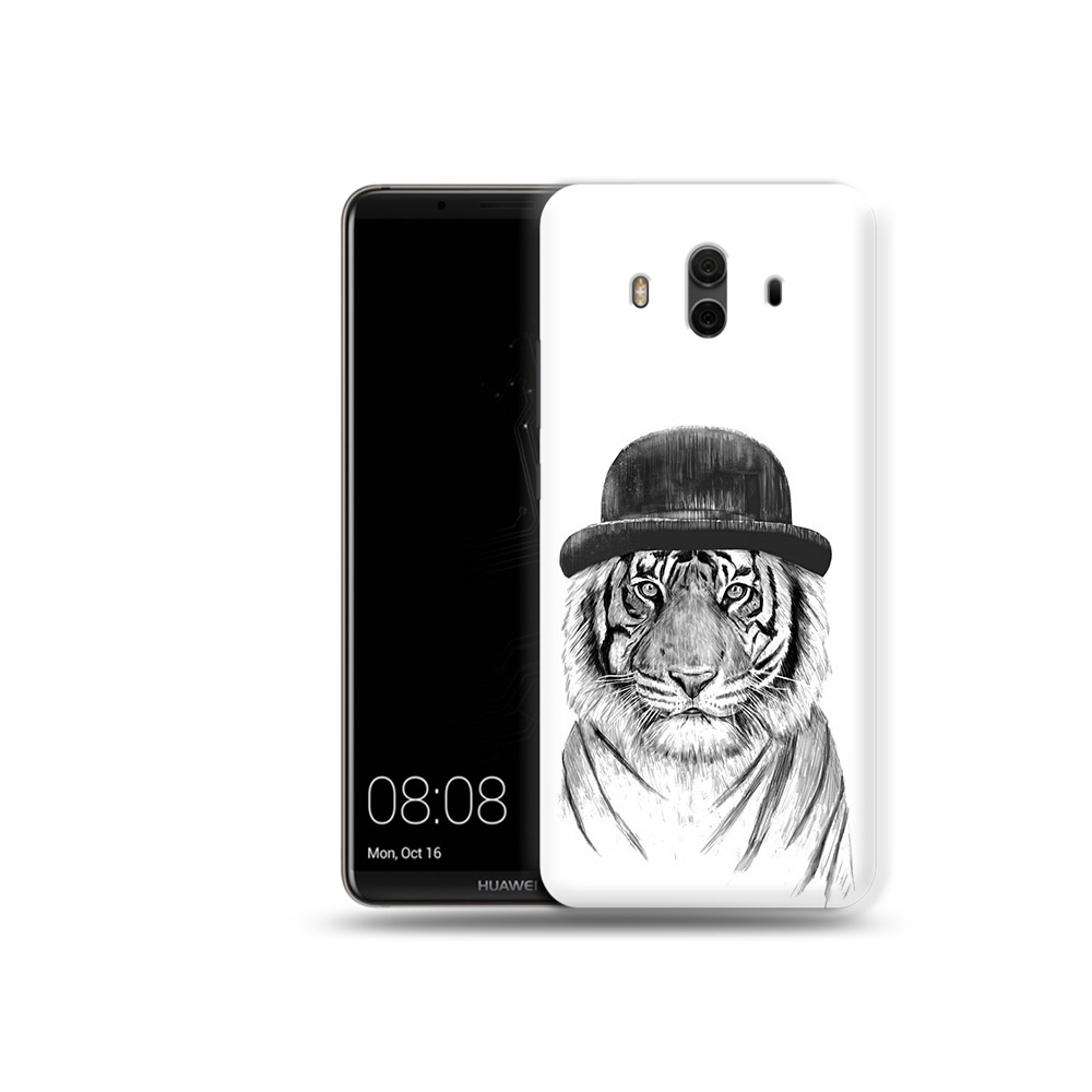 

Чехол MyPads Tocco для Huawei Mate 10 тигр британец (PT88364.53.641), Прозрачный, Tocco