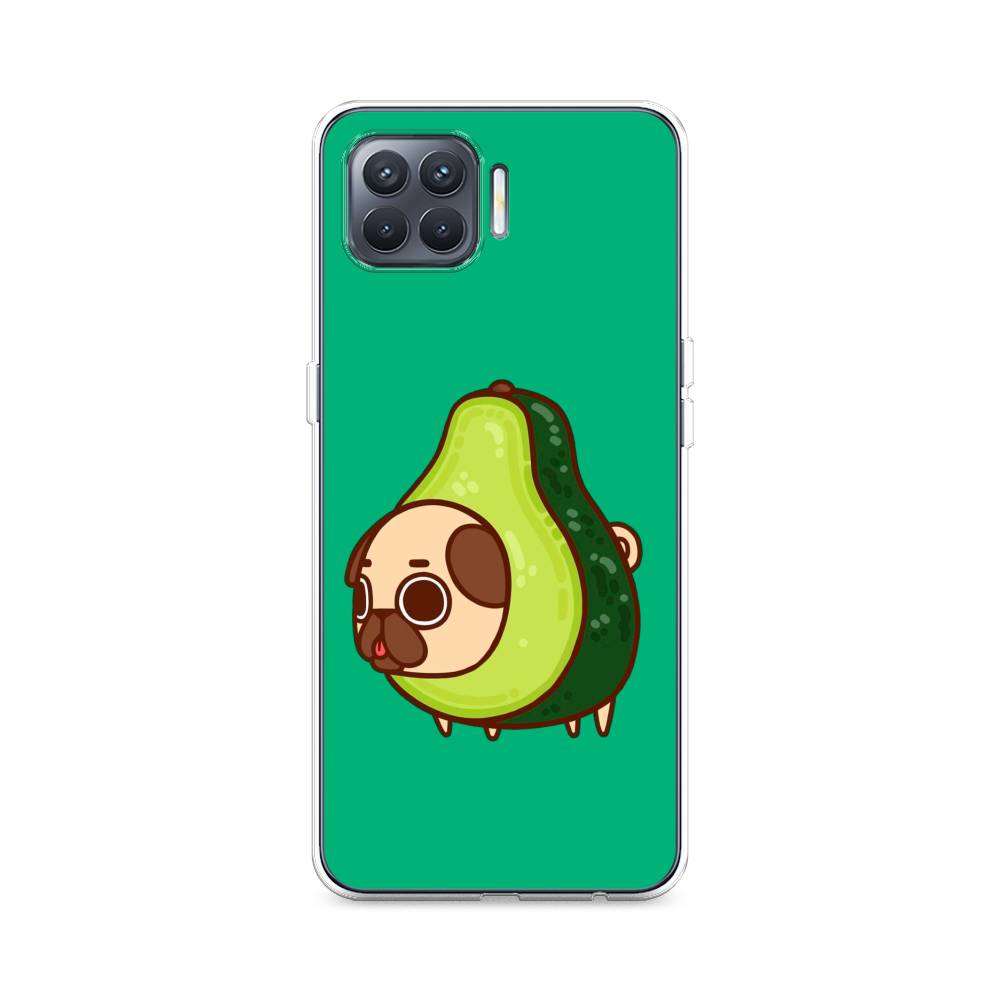 

Чехол для Oppo Reno 4 Lite/A93 "Мопс авокадик", Зеленый, 254550-1