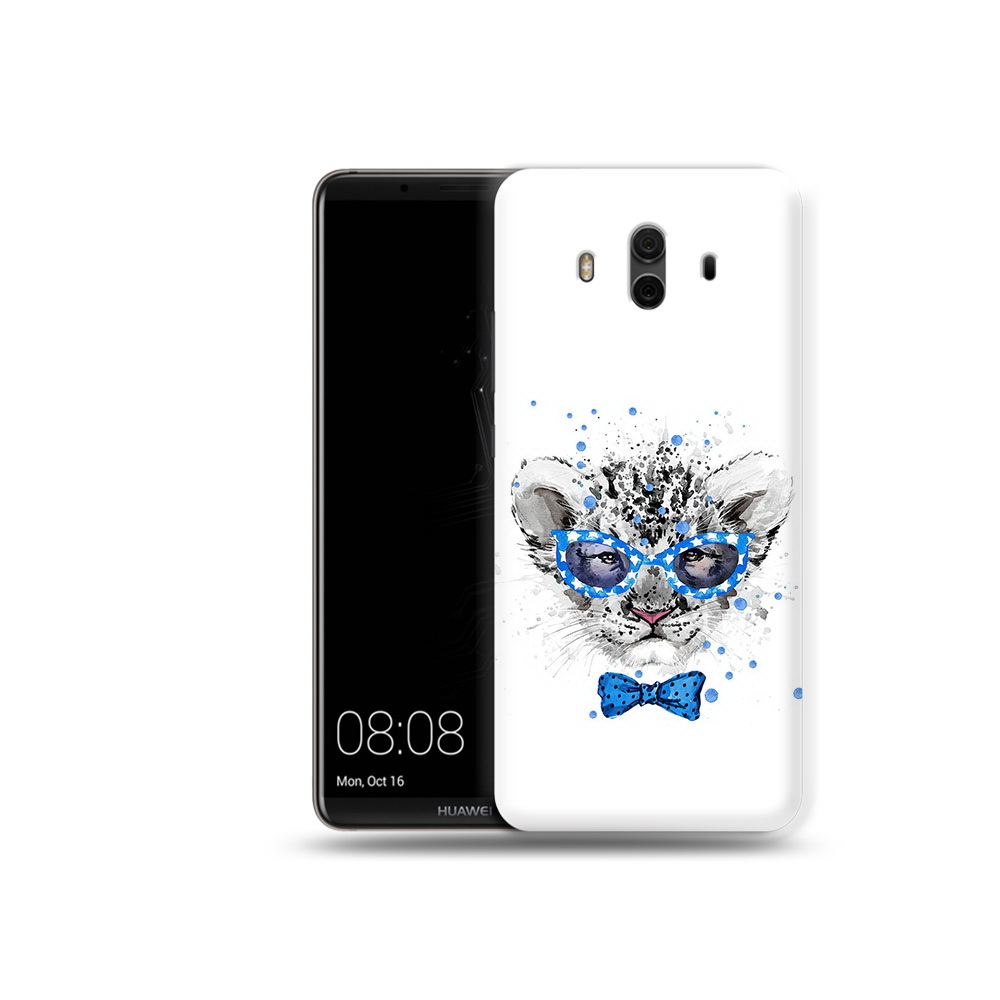 

Чехол MyPads Tocco для Huawei Mate 10 тигренок с бабочкой (PT88364.53.642), Прозрачный, Tocco