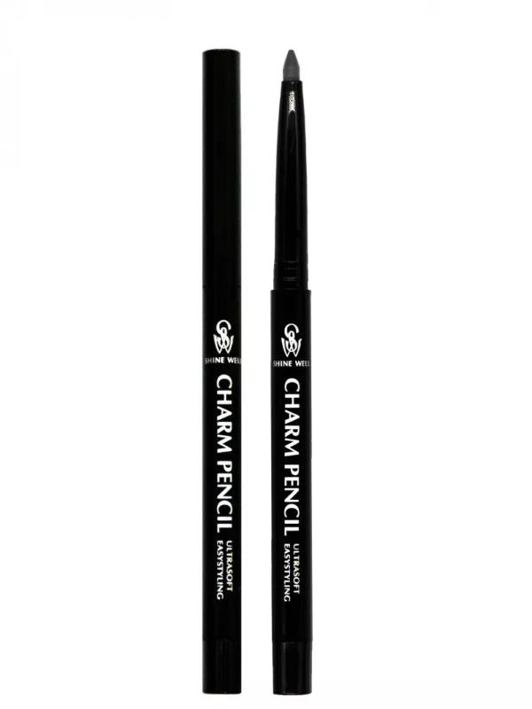 Карандаш для глаз Shinewell тон 3 Графит 1 г карандаш для бровей shinewell автоматический с кистью тон 1 1 графит