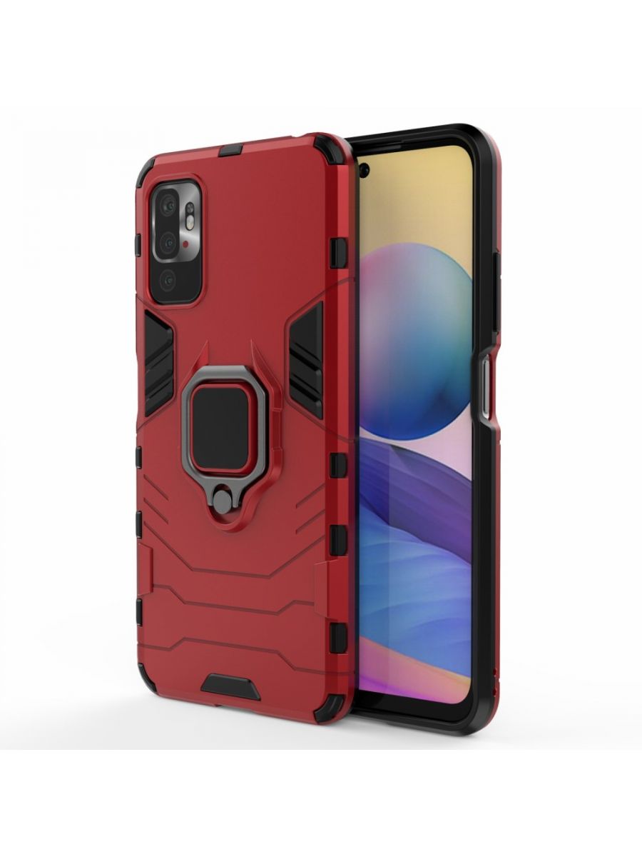 

Чехол Ring для смартфона Xiaomi Redmi Note 10T, Poco M3 Pro красный