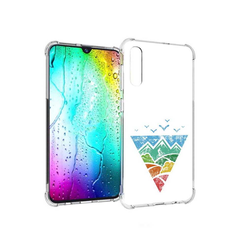 Чехол MyPads Tocco для Samsung Galaxy A30s Лес земля море чайки (PT226907.519.105)