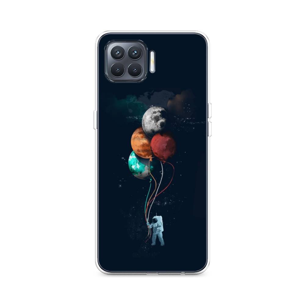 

Чехол для Oppo Reno 4 Lite/A93 "Космонавт с шариками", Разноцветный, 254550-4