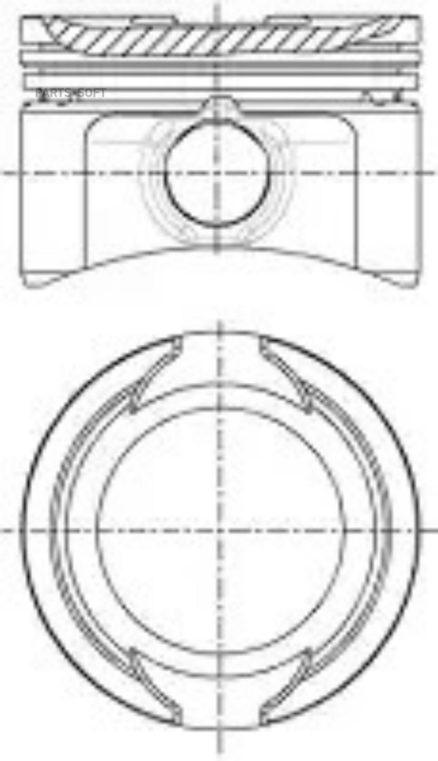 

Поршень с кольцами NURAL 8713840640 Fiat Doblo 01-