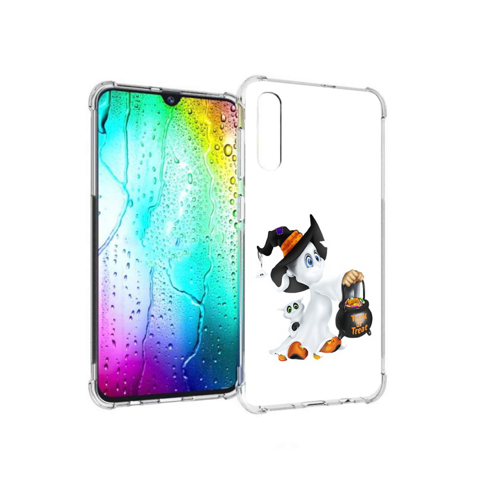 

Чехол MyPads Tocco для Samsung Galaxy A30s Маленький призрак (PT226907.519.113), Прозрачный, Tocco